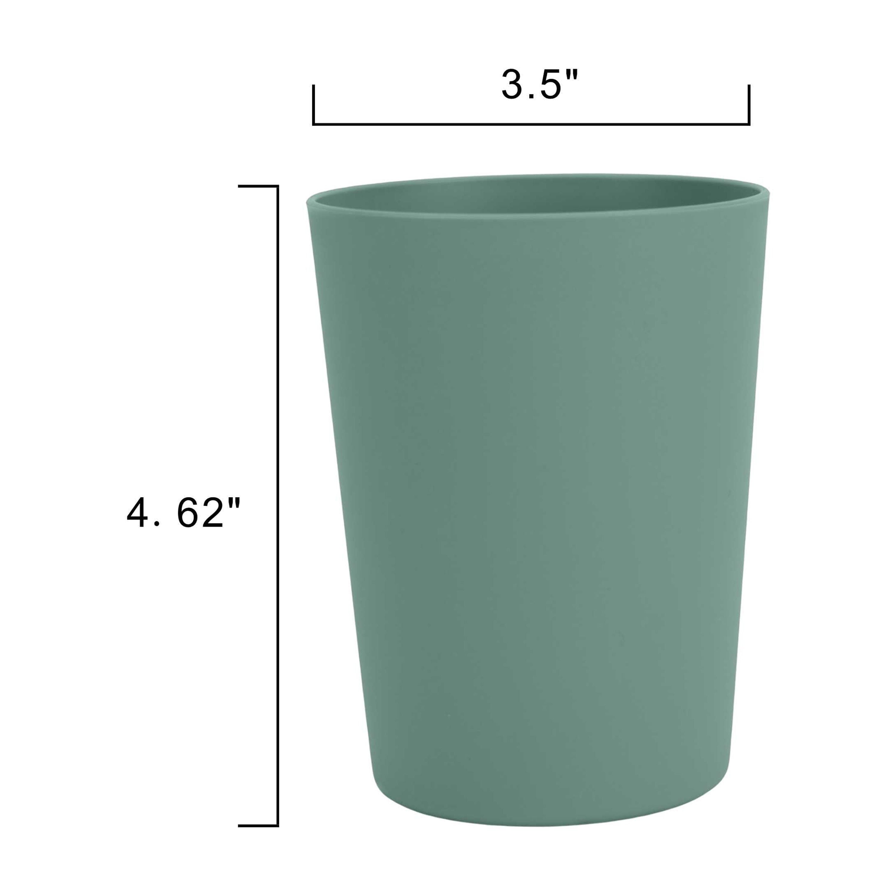 (10 pack) - Dark Blue Round Plastic Tumbler, 18-Ounce