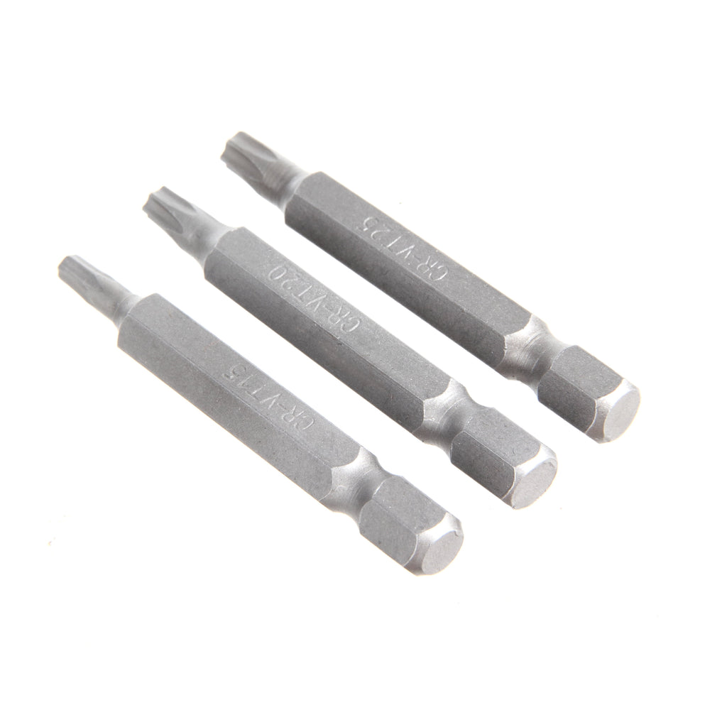 3 pack 2-Inch Star Drive Screwdriver Bits Set, Steel - Image 2