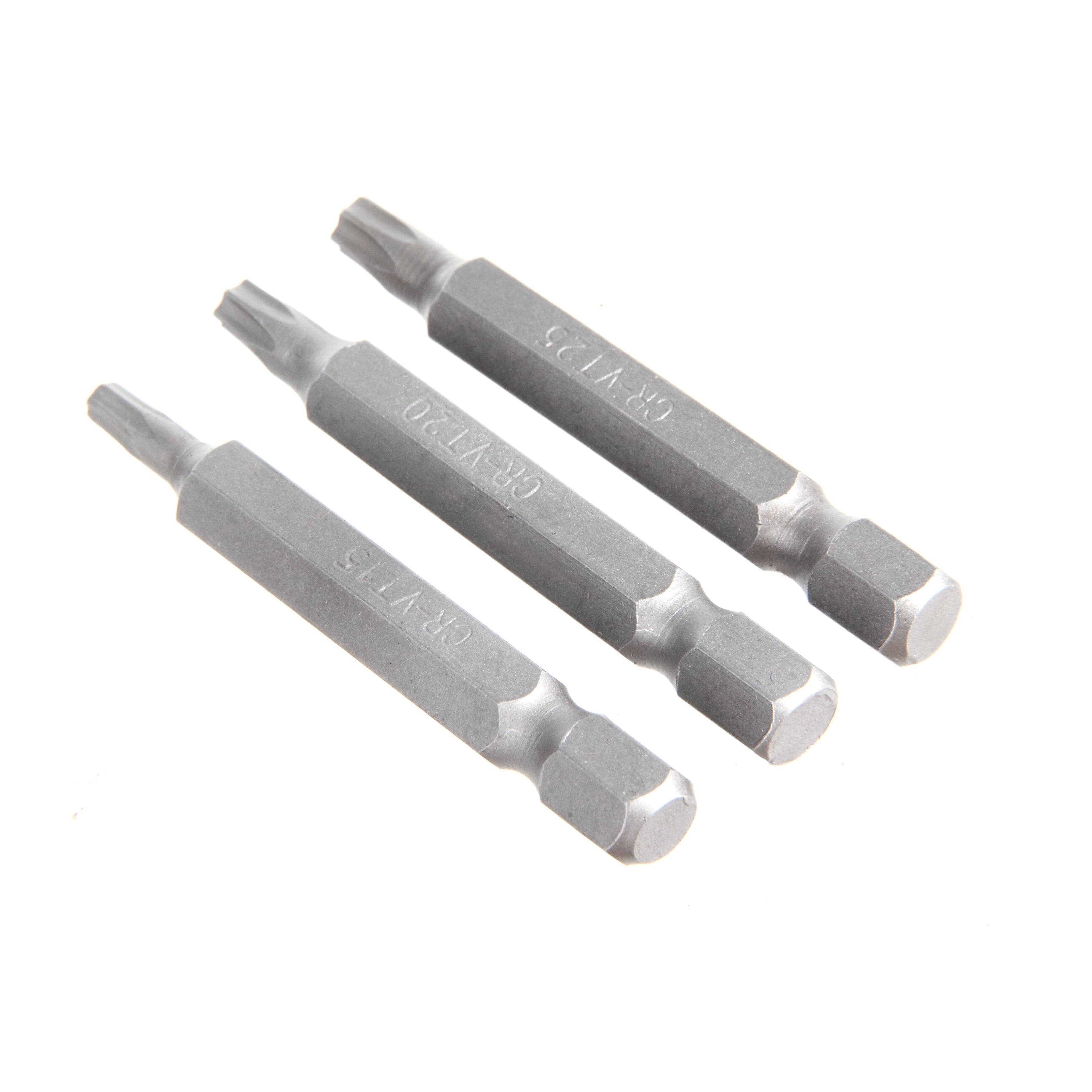 3 pack 2-Inch Star Drive Screwdriver Bits Set, Steel - Image 2