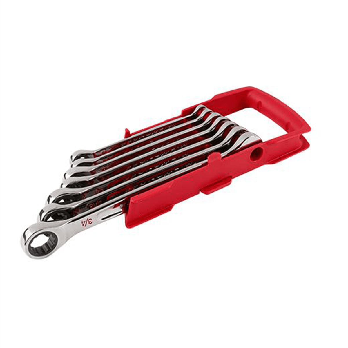 Milwaukee 48-22-9406 SAE Combination Ratcheting Wrench Mechanics Tool Set (7-Piece) - Image 2
