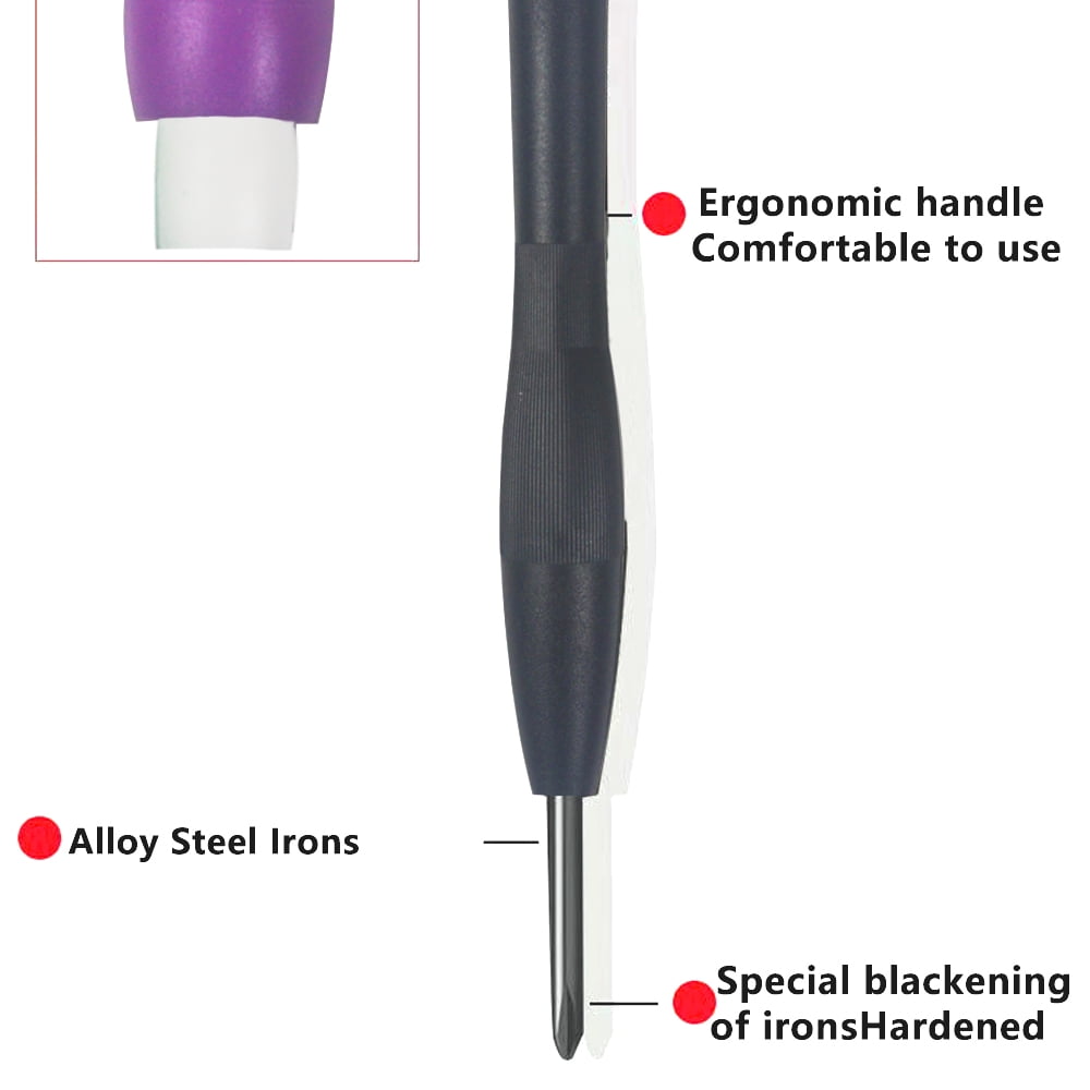 6pcs Mini Flathead and Phillips Micro Precision Head Small Screwdriver Set CRV Eyeglasses Watches Electronics Compute... - Image 4