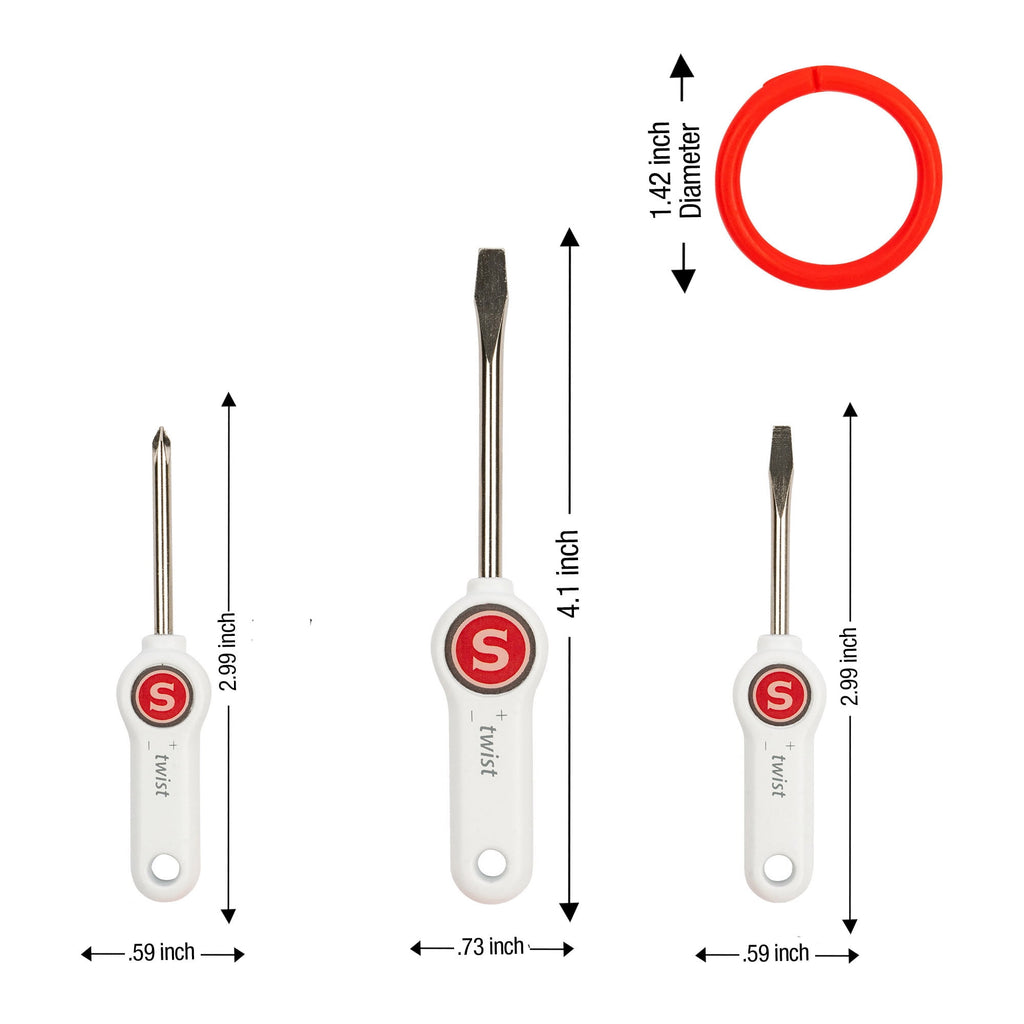 3-Piece Screwdriver Set - Includes 2 Flat Head, 1 Phillips Head - Image 5