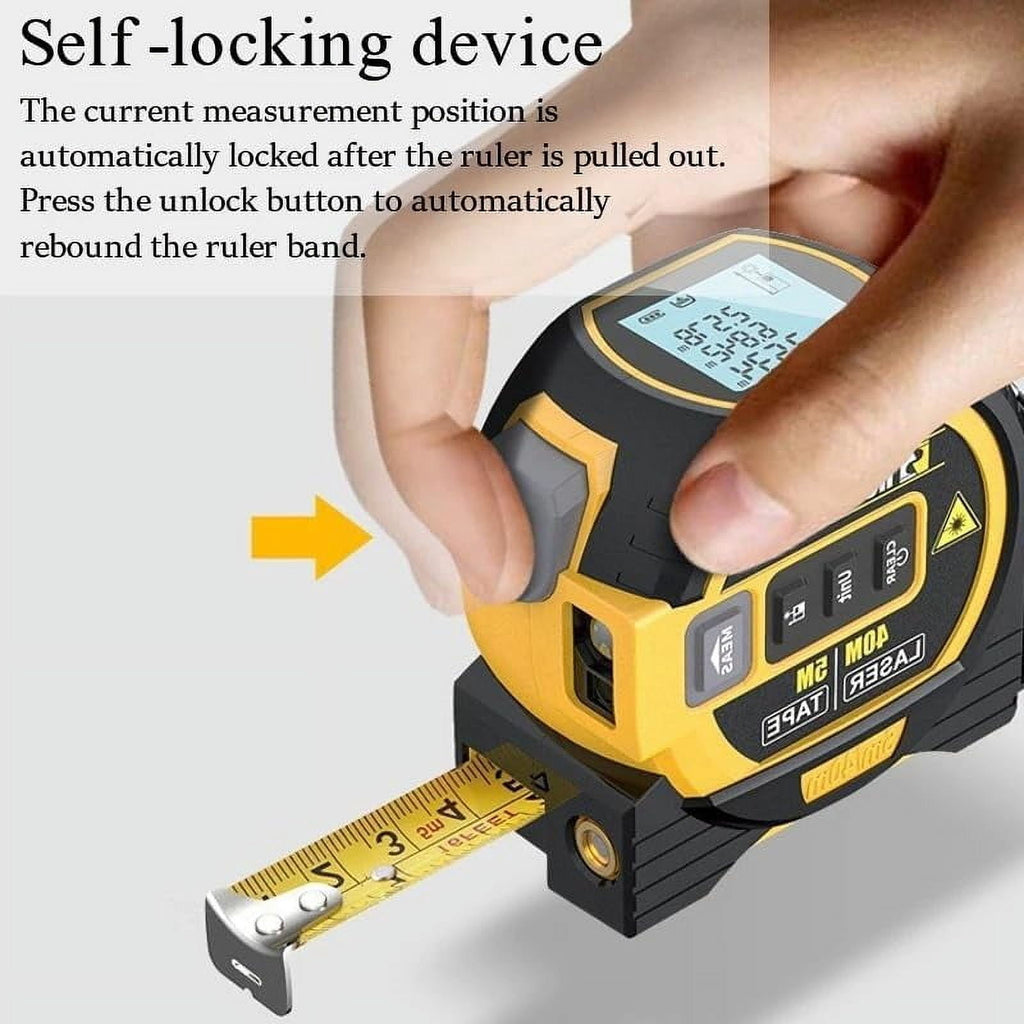 3-in-1 Infrared Laser Tape Measuring,Digital Tape Measure with Laser,Laser Rangefinder with LED Display,Laser Measuri... - Image 5