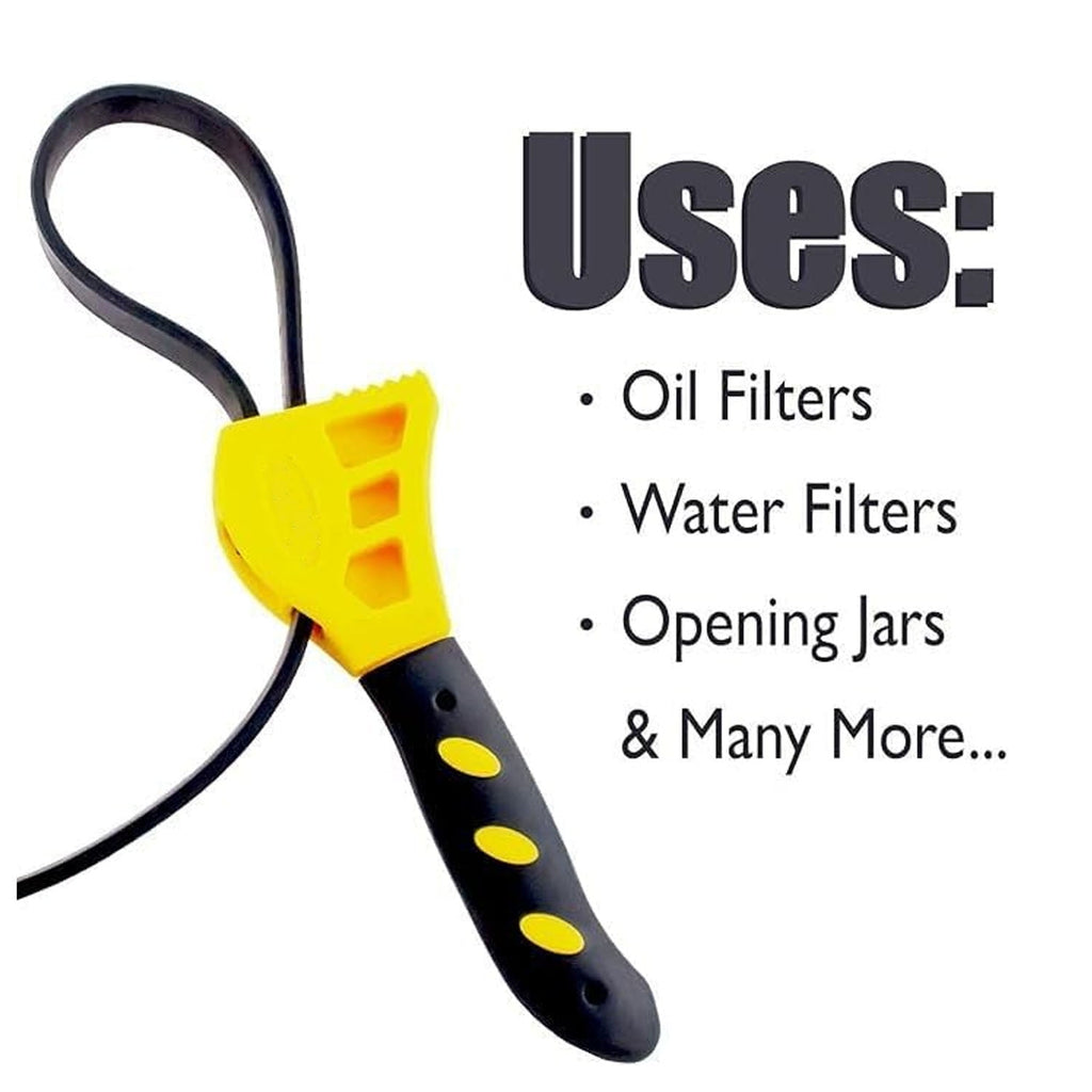 Adjustable Set - 2pcs, Plumbing for Tight Spaces Use as Jar Opener, Pipe , Rubber Strap es Used , Plumber Tools - Image 5