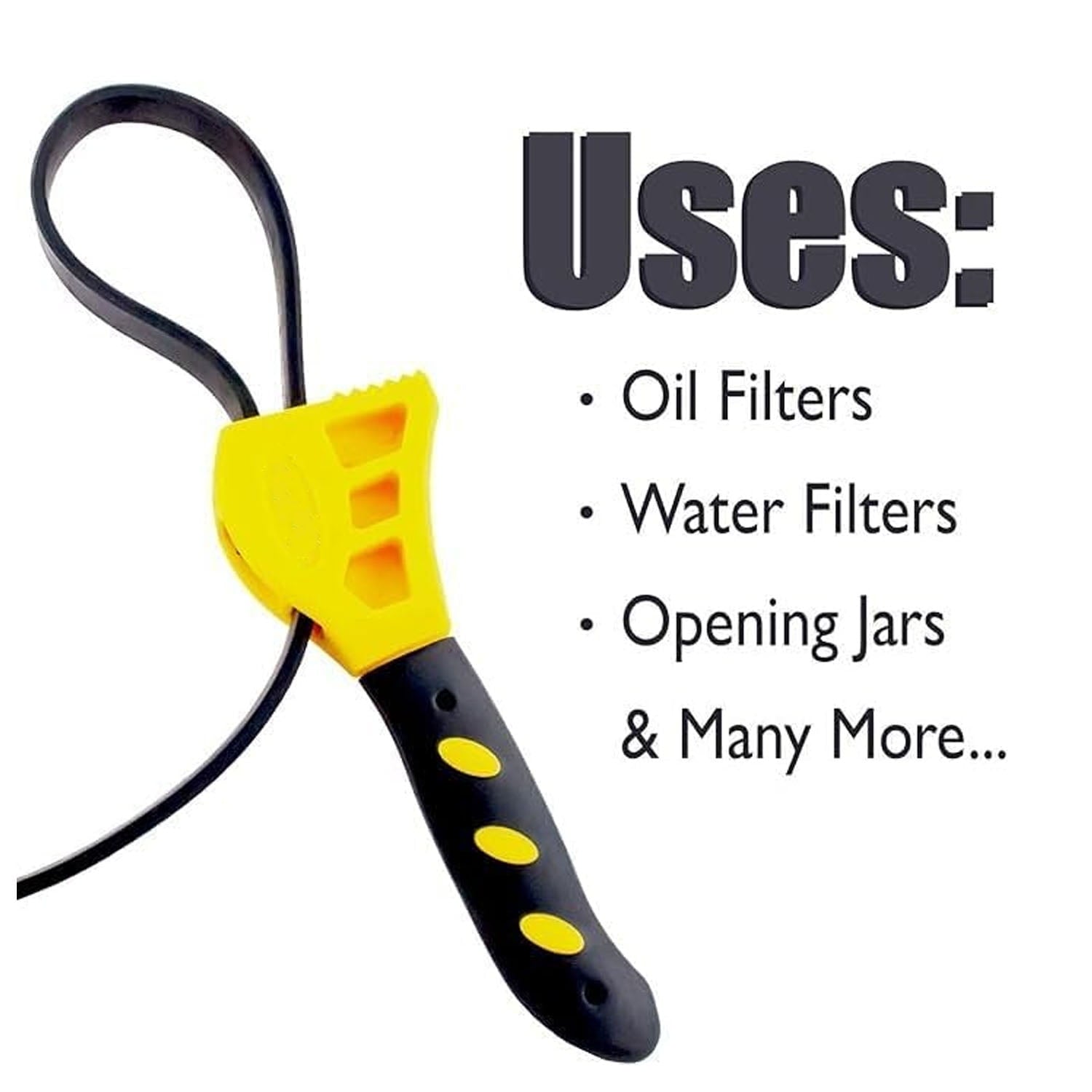 Adjustable Set - 2pcs, Plumbing for Tight Spaces Use as Jar Opener, Pipe , Rubber Strap es Used , Plumber Tools - Image 5