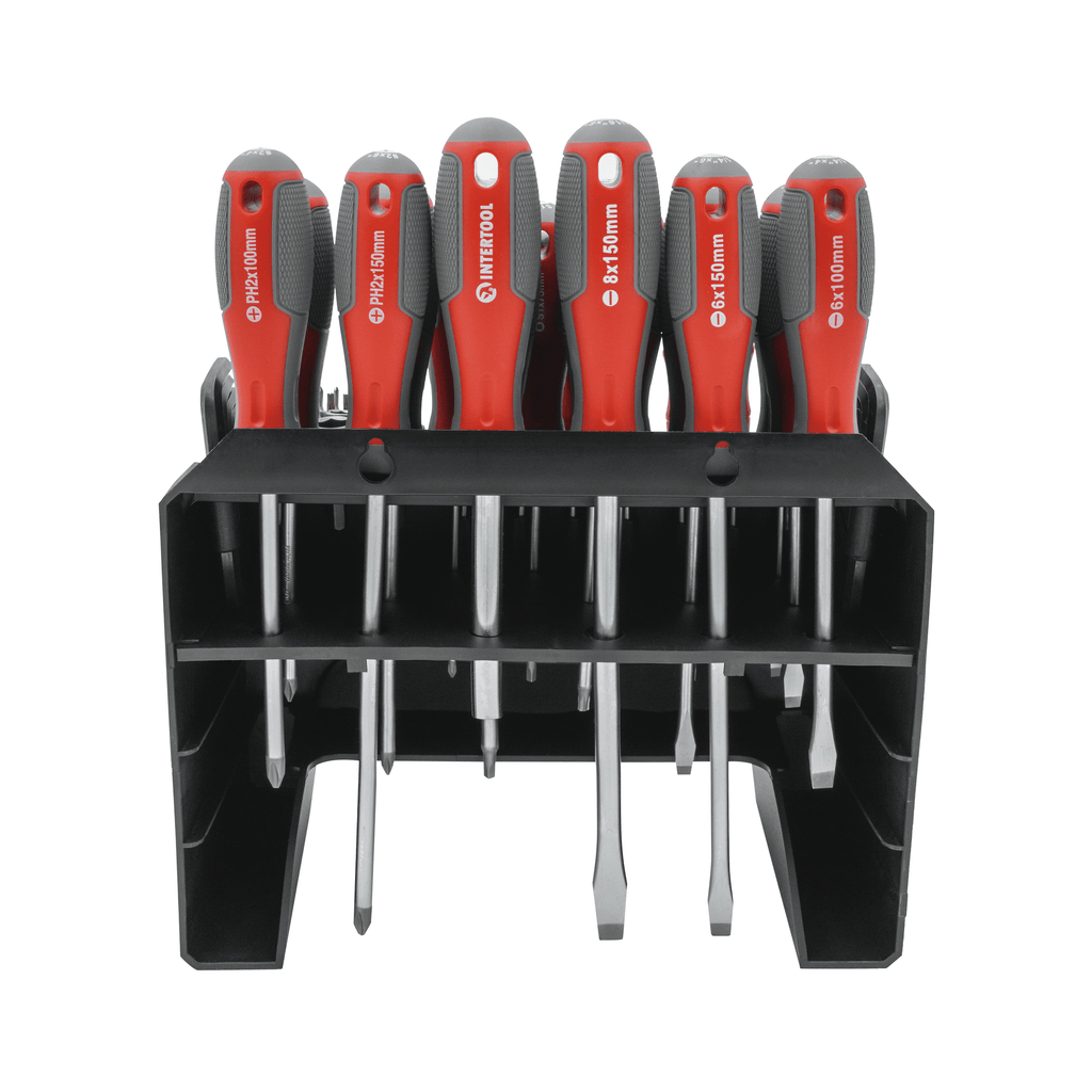 INTERTOOL 114-Piece Magnetic Screwdriver Set with Organizer VT08-3372 - Image 2