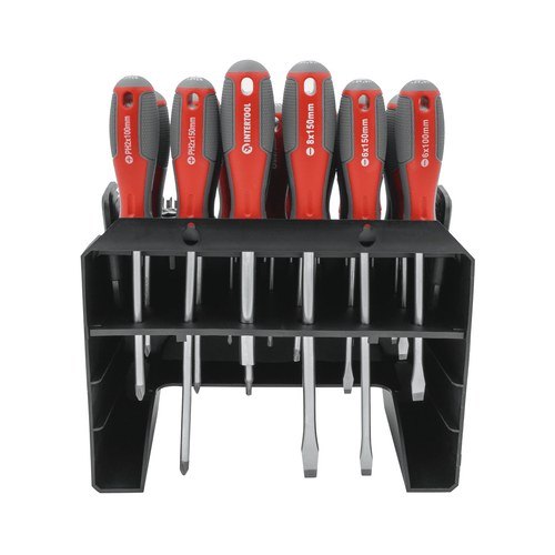 INTERTOOL 114-Piece Magnetic Screwdriver Set with Organizer VT08-3372 - Image 2
