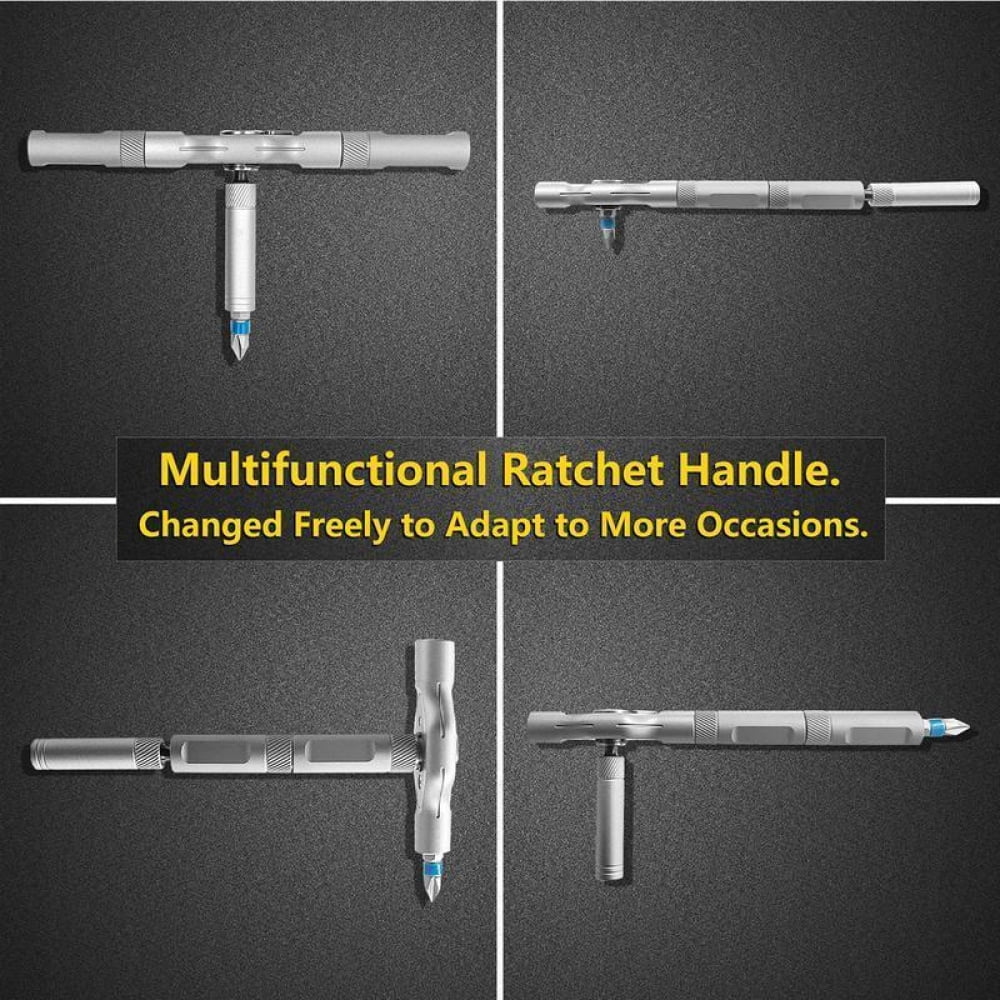 24 in 1 DlY Screwdriver Set,1 Set SwitchableScrewdriver Shape Magnetic Screwdriver Set,Compact and Portable Ratchet S... - Image 6