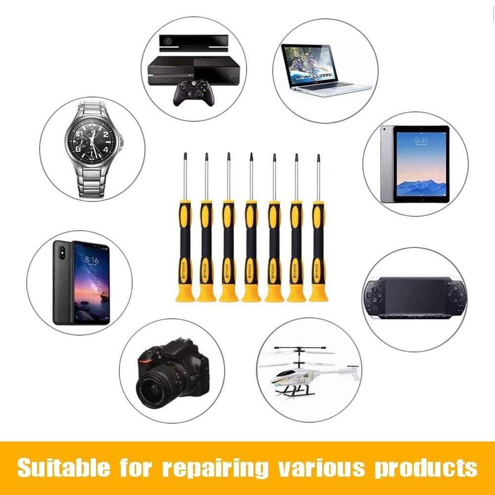 7Pcs Torx Screwdriver Set with T3 T4 T5 T6 T7 T8 T10 Security Magnetic Screwdrivers, Precision Repair Tool Kit for El... - Image 4