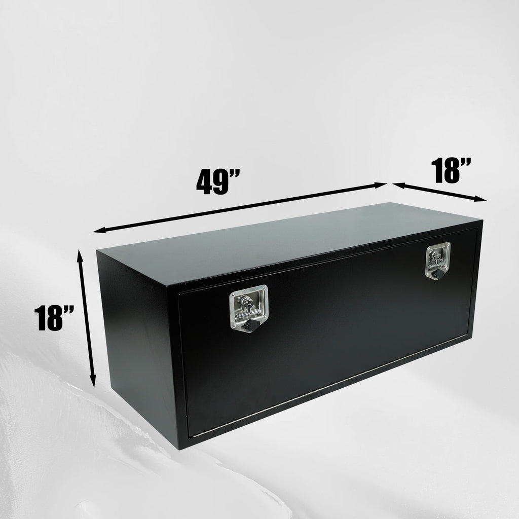 Steel Underbody Truck Tool Box with T-Handle Lock Latch, Truck ToolBox Truck Storage Organizer Tool Box Chest For Org... - Image 2