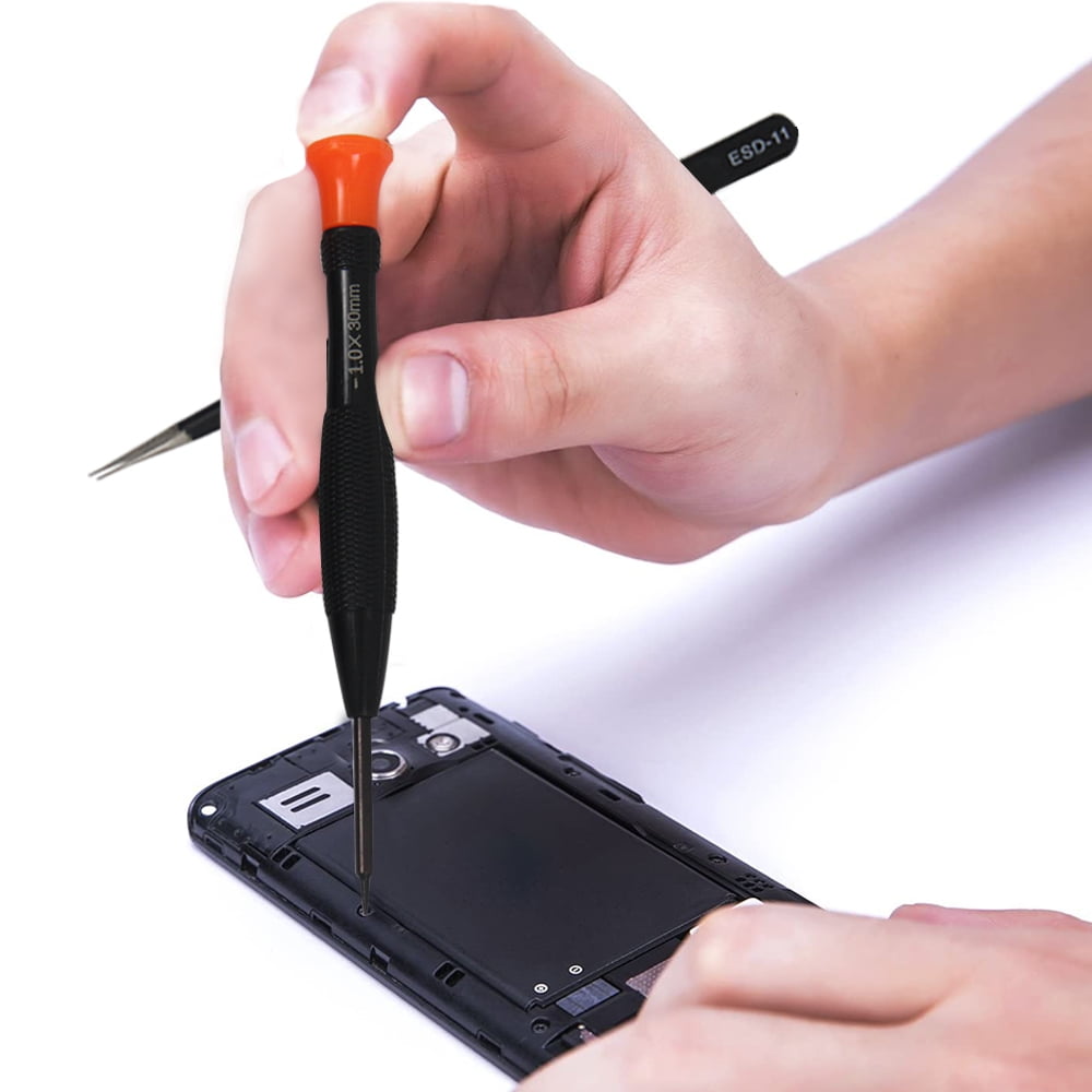 18Pcs Screwdriver Set, 16 Different Magnetic Precision Screwdrivers and 2 Anti-static Tweezers, Suitable for Repairing Phone, Watch, Glasses - Image 6