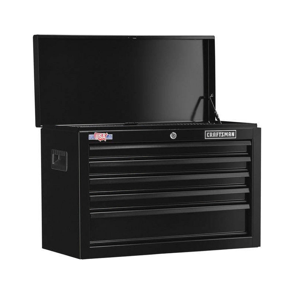 112521 26 Wide 5-Drawer Standard-Duty Top Chest - Black - Image 5