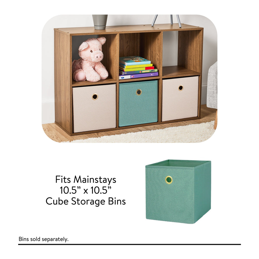 6 Cube Storage Organizer, White Portable for Home