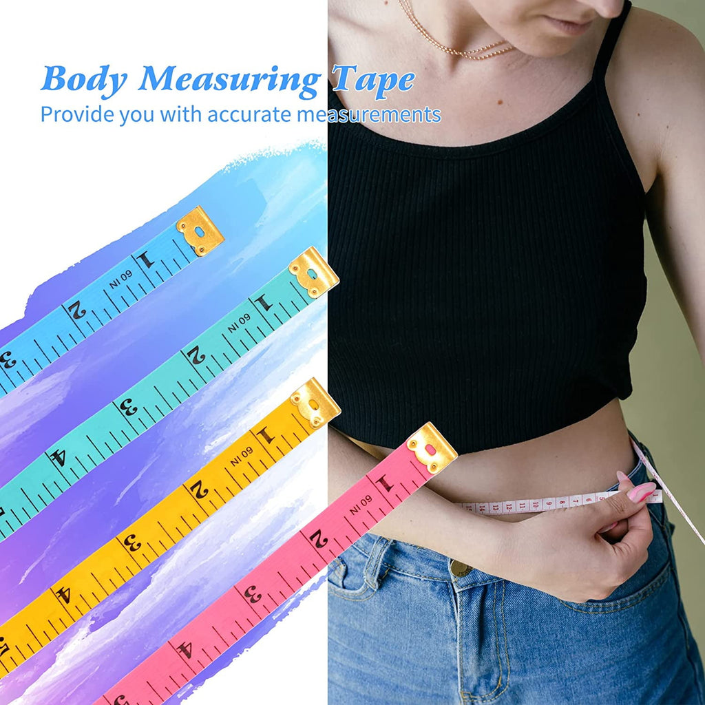 Measuring Tape Body Sewing Soft Tape Measure for Weight Loss Tailor Cloth Vinyl Measurement Craft Supplies, 60-inch 1... - Image 3