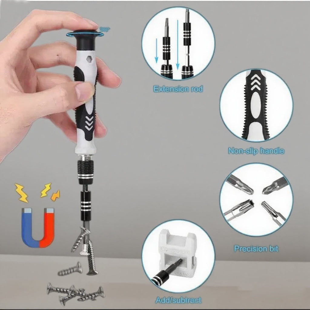 115 in 1 Precision Screwdriver Set with Torx & Tri-wing Bits - Mini Repair Tool Kit for Electronics, iPhone, MacBook,... - Image 4