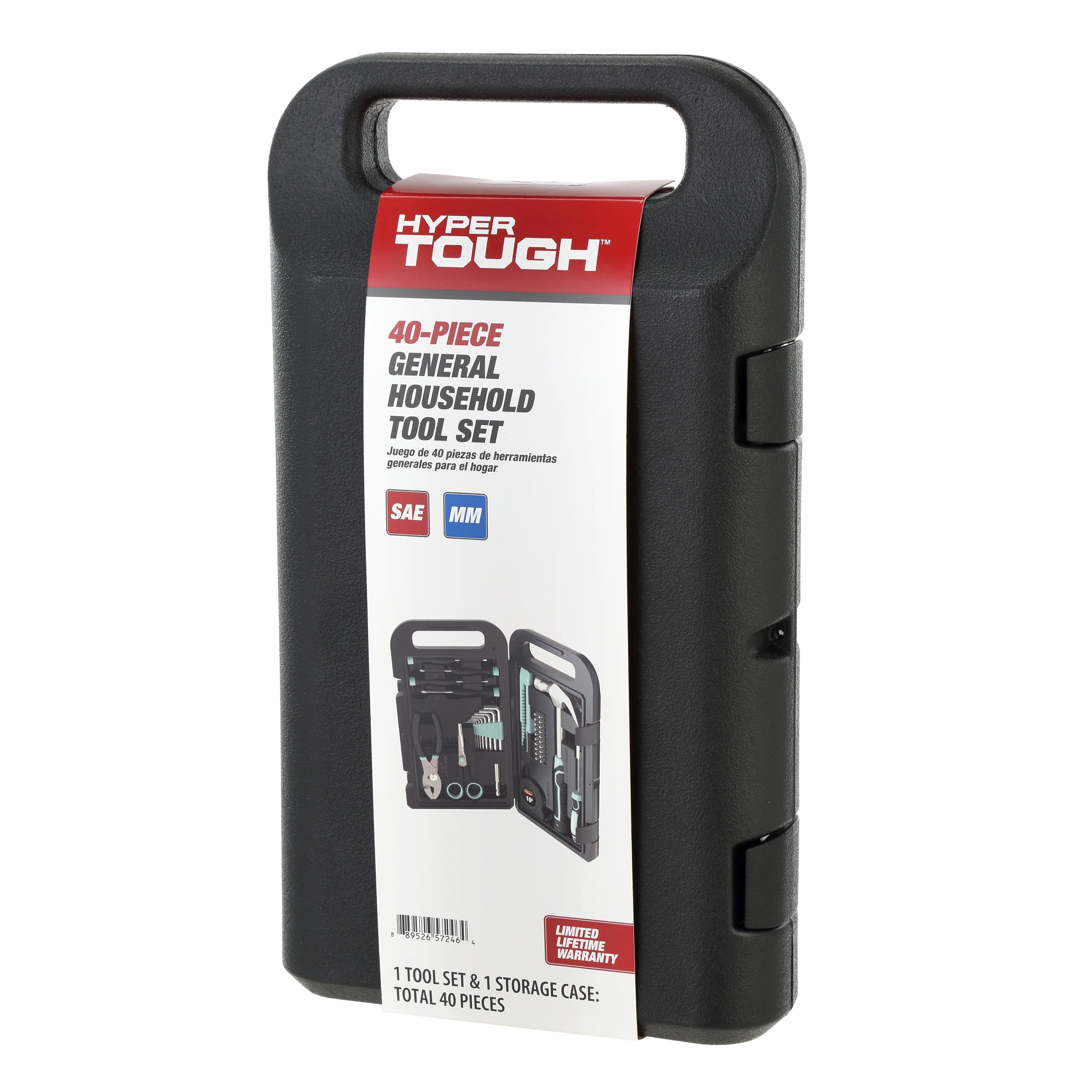 40-Piece Seafoam Household Tool Kit for Basic Repairs and Projects - Image 2