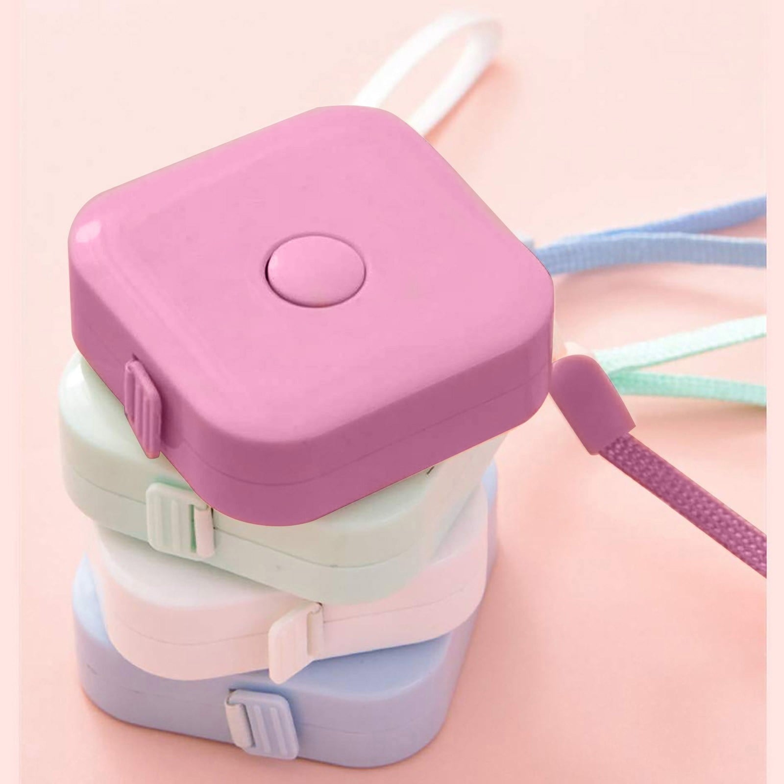 Candy Color Tape Measure, Retractable Body Measure Tape Pocket Soft Ruler Round Tape for Cloth Drafting Tools and Dra... - Image 3