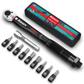 1/4 Inch Drive Click Torque Wrench Set 20-260 in.-lb. / 2.26-29.38 Nm 11 Pieces Black