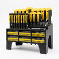100-Piece Magnetic Screwdriver Set with Plastic Rack, Includes Slotted/Phillips/Torx Precision Drivers, Non-Slip Rubb...