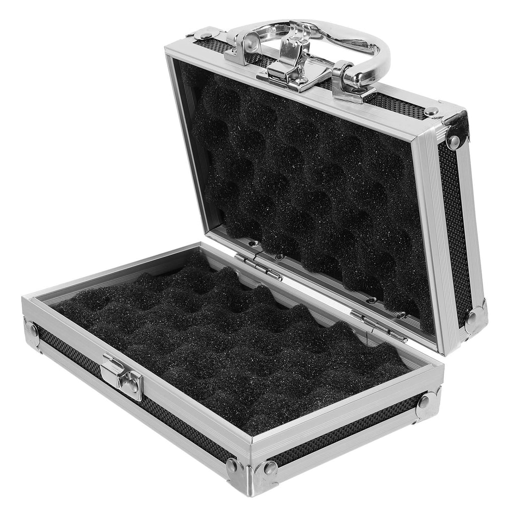 1Set Small Portable Tool Box Black Rectangular Shape with Fiberboard for Travel - Image 4