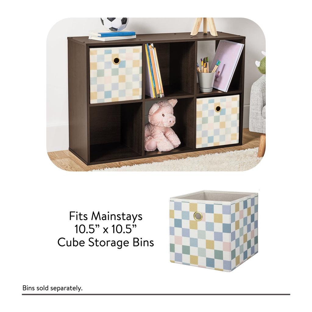 6 Cube Storage Organizer, White Portable for Home