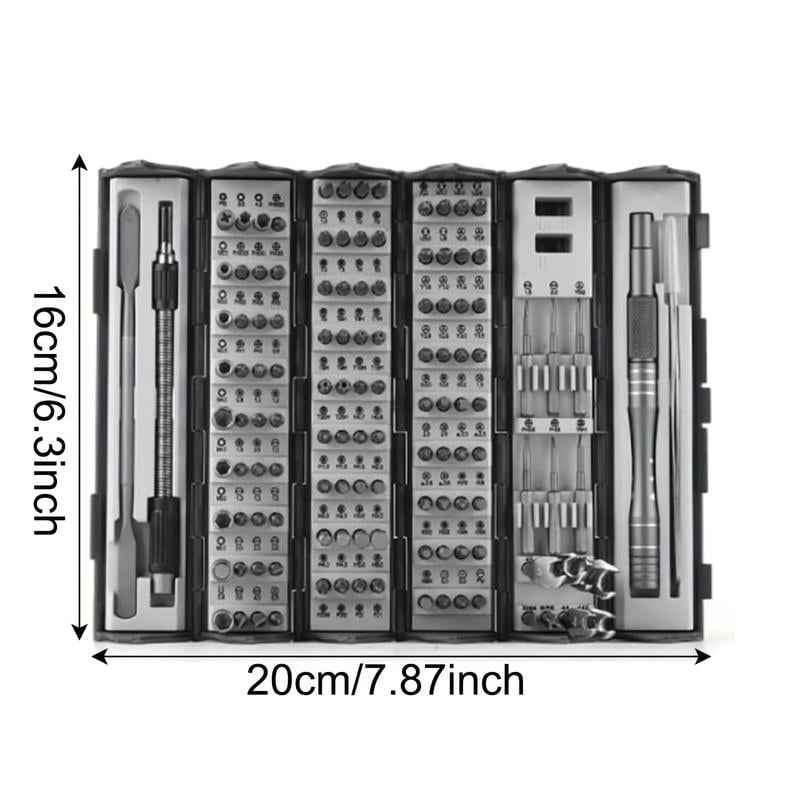 Precision Screwdriver Set Cylinder Organizing Case 128pcs in 1 Case S2 Alloy Steel Hardness Bits Space-saving Roll-up Case Professional Tool - Image 4