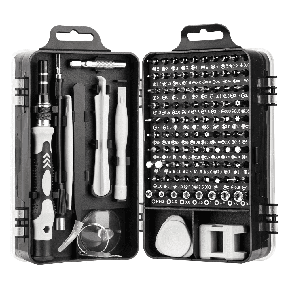 117 in 1 Precision Screwdriver Set Professional Electronics Repair Tool Kit with 98 Bits Magnetic Driver , pry, Spudg...