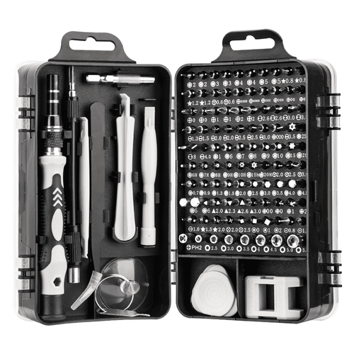 117 in 1 Precision Screwdriver Set Professional Electronics Repair Tool Kit with 98 Bits Magnetic Driver , pry, Spudg...