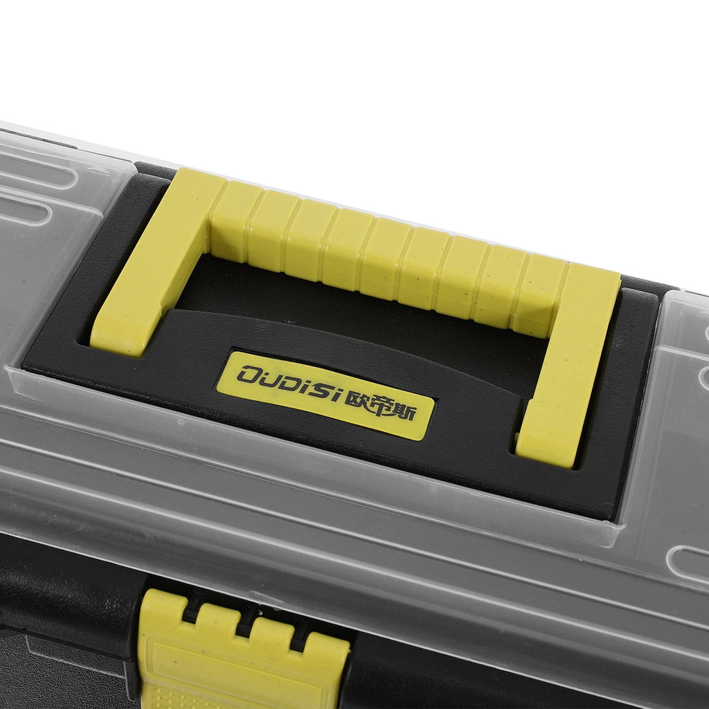 WHAMVOX Portable Tool Box ABS Plastic Black For Handyman 2Pcs 12.18X6.29X4.72In - Image 3