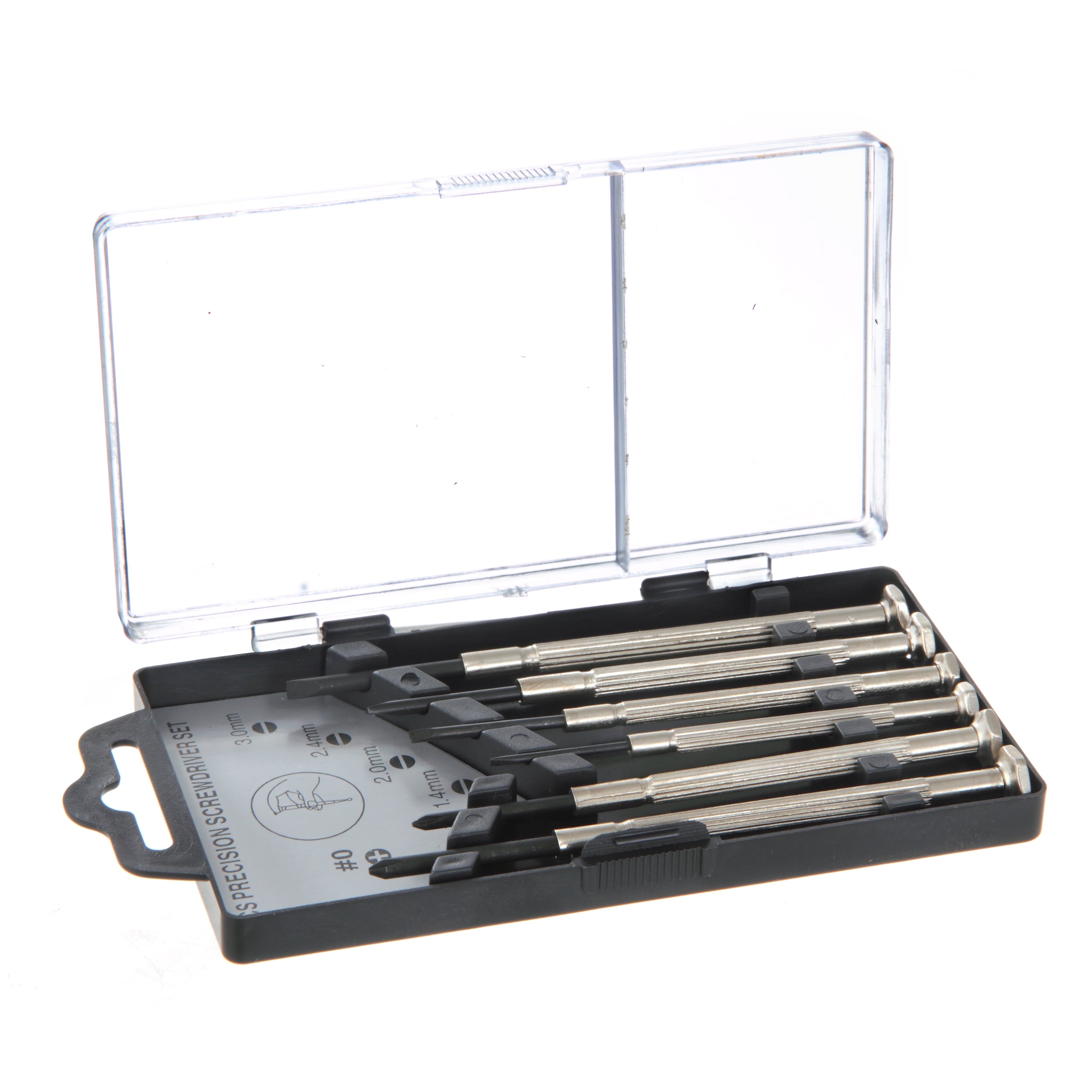 6 Piece Precision Philips and Slotted Screwdriver Set , Steel - Image 6
