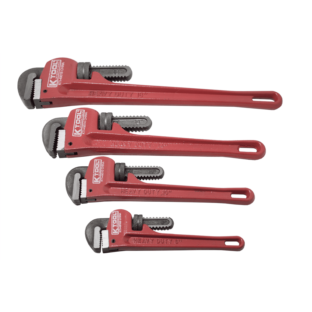 49000 Four Piece Pipe Wrench Set Eight To Eighteen Inch - Image 6