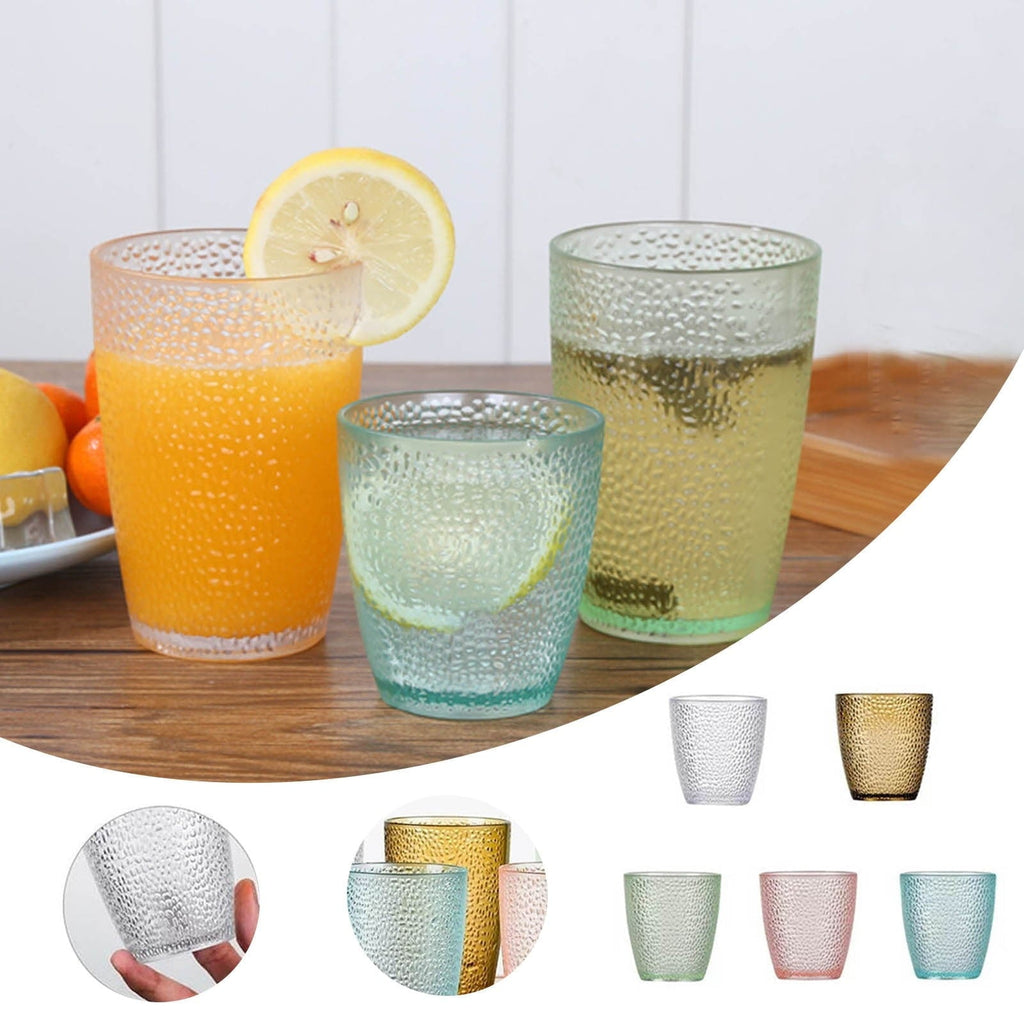 9 Oz Unbreakable Drinking Glasses Acrylic Glasses Drinkware BPA Free Hard Plastic Cups Kitchen Water Glasses Drinking