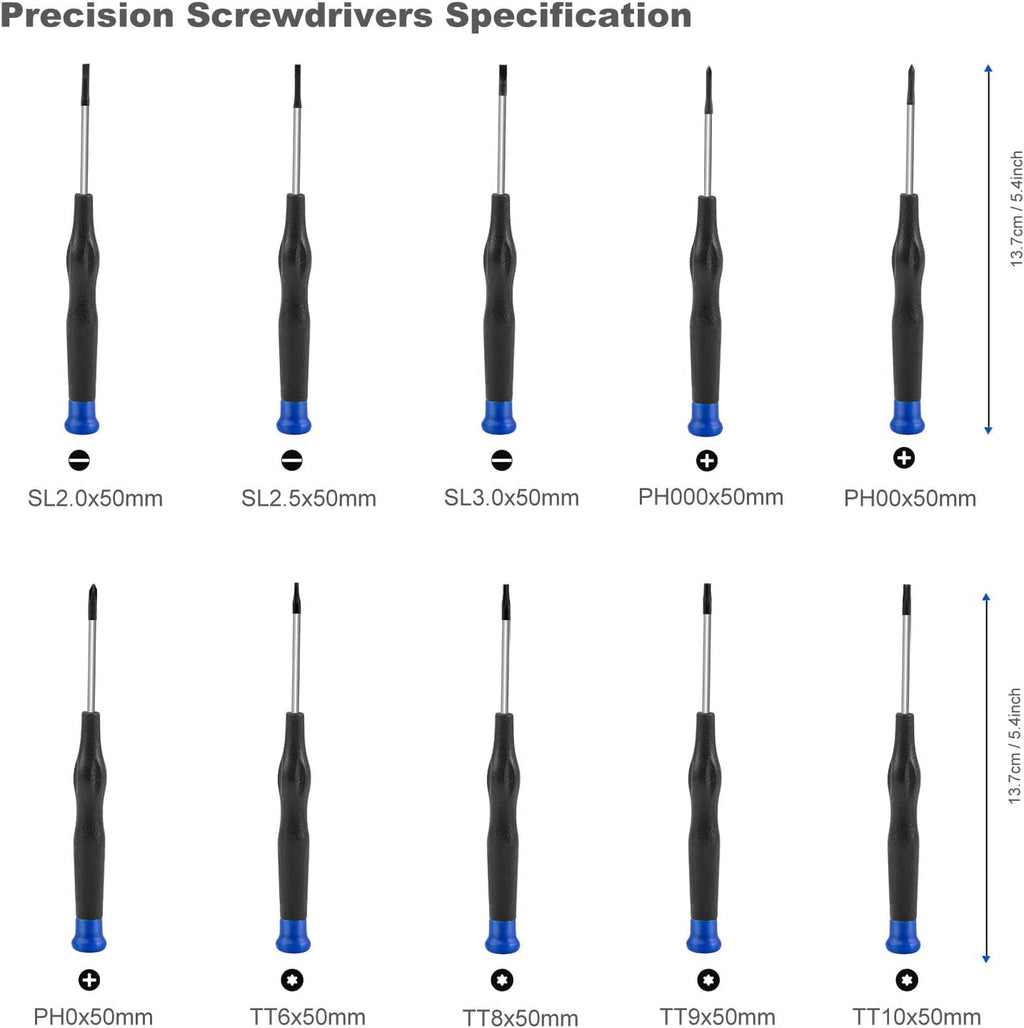 Magnetic Screwdriver Set, 79-Piece Multi-Purpose Slotted/Phillips Screwdriver Kit with Precision Screwdrivers, Allen ... - Image 3