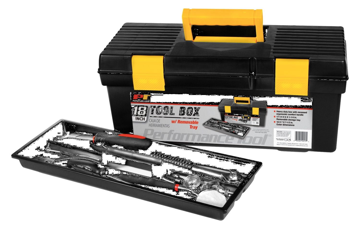 18"" Plastic Tool Box