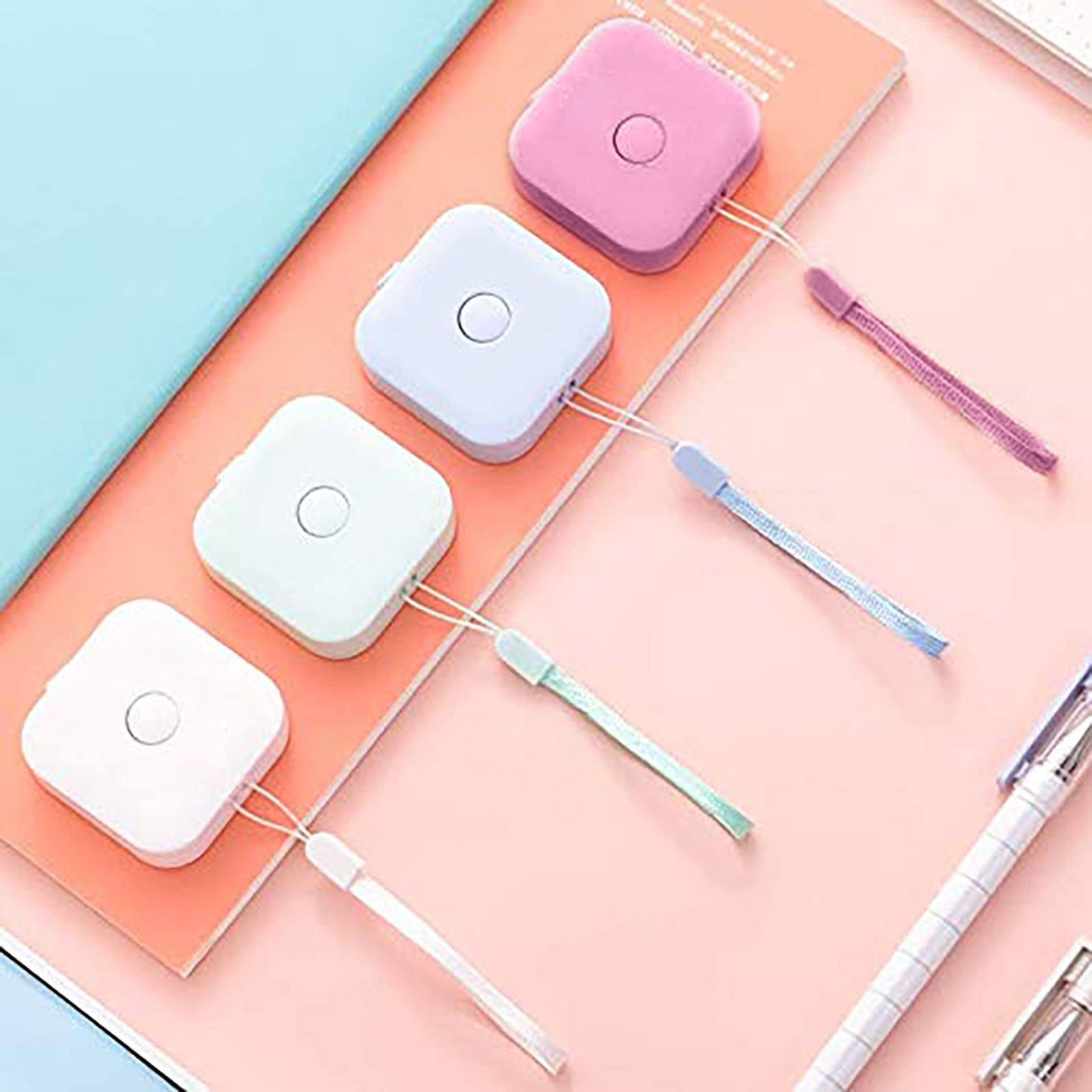 Candy Color Tape Measure, Retractable Body Measure Tape Pocket Soft Ruler Round Tape for Cloth Drafting Tools and Dra... - Image 6