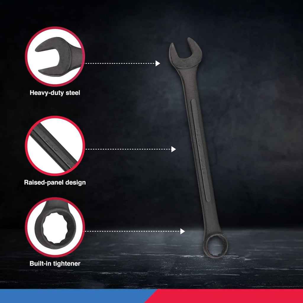 Neiko 03575A Jumbo Combination Wrench Set | 16 Piece | MM | 6 mm to 32 mm | Raised Panel Construction - Image 2