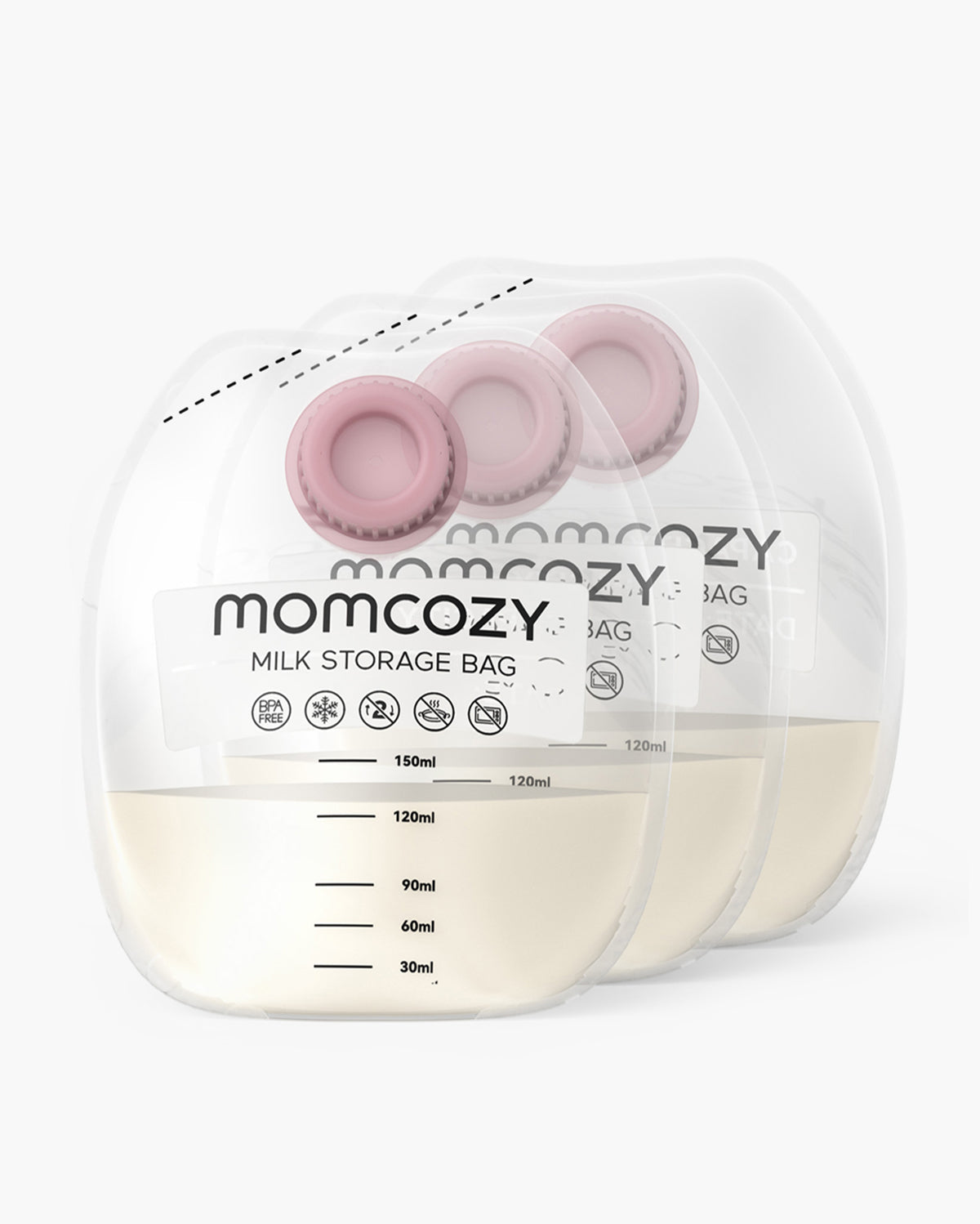 Momcozy Screw-on Breastmilk Storage Bags(48PCS)