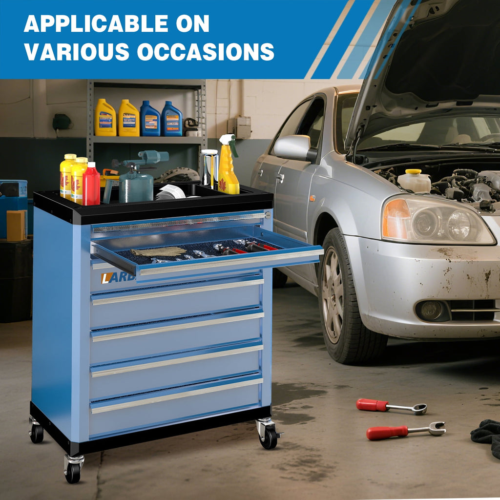 7-Drawer Rolling Tool Chest with Lock, Cectable Tool Cabinet & Cart for Garage Workshop Storage - Image 2