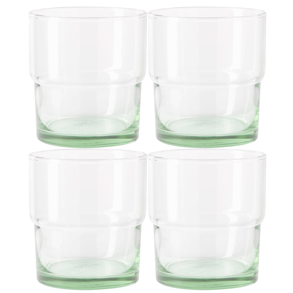Better Homes &amp; Gardens Recycled Green Glassware, Glass, 4 Pack, 10 oz