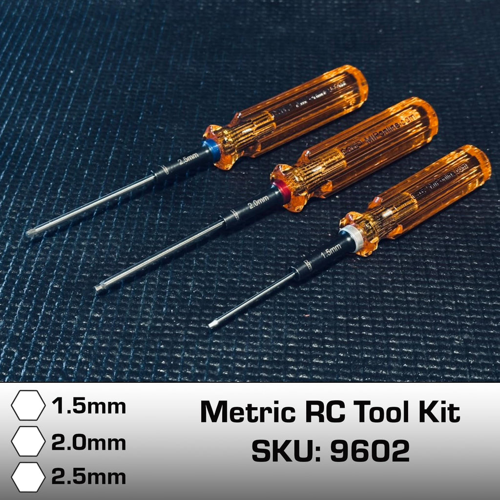 MIP 9602 Hex Driver Wrench Set Gen 2 Metric 3 1.5mm 2.0mm & 2.5mm - Image 2