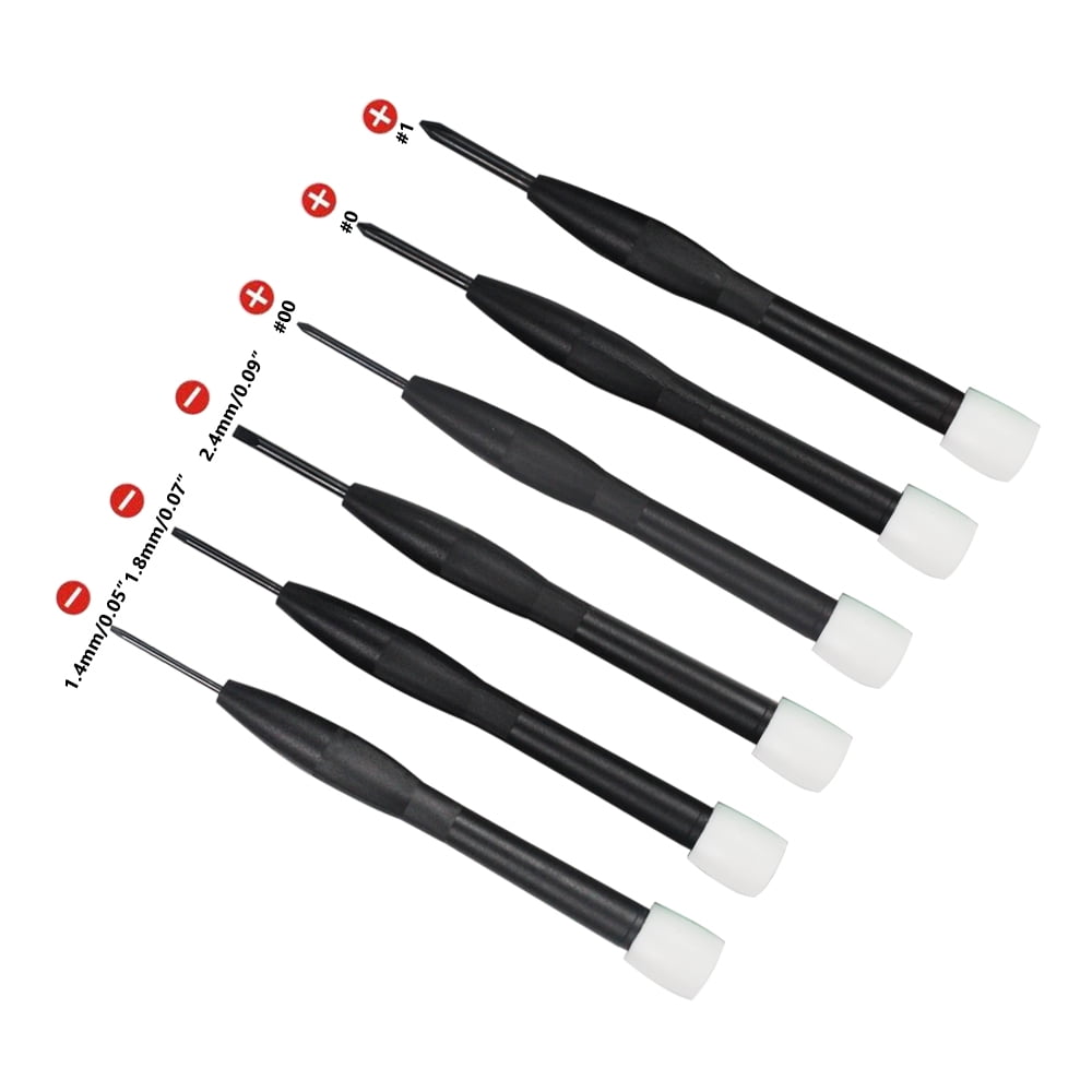 6pcs Mini Flathead and Phillips Micro Precision Head Small Screwdriver Set CRV Eyeglasses Watches Electronics Compute... - Image 3