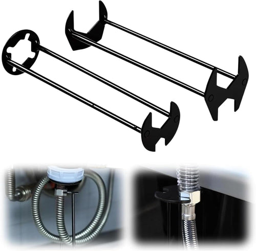 2026 Sink Wrench Tool,2Pcs Basin Wrench Set, 7-in-1 Faucet Installation and Removal Tool for Tight Spaces, Four-jaw H...