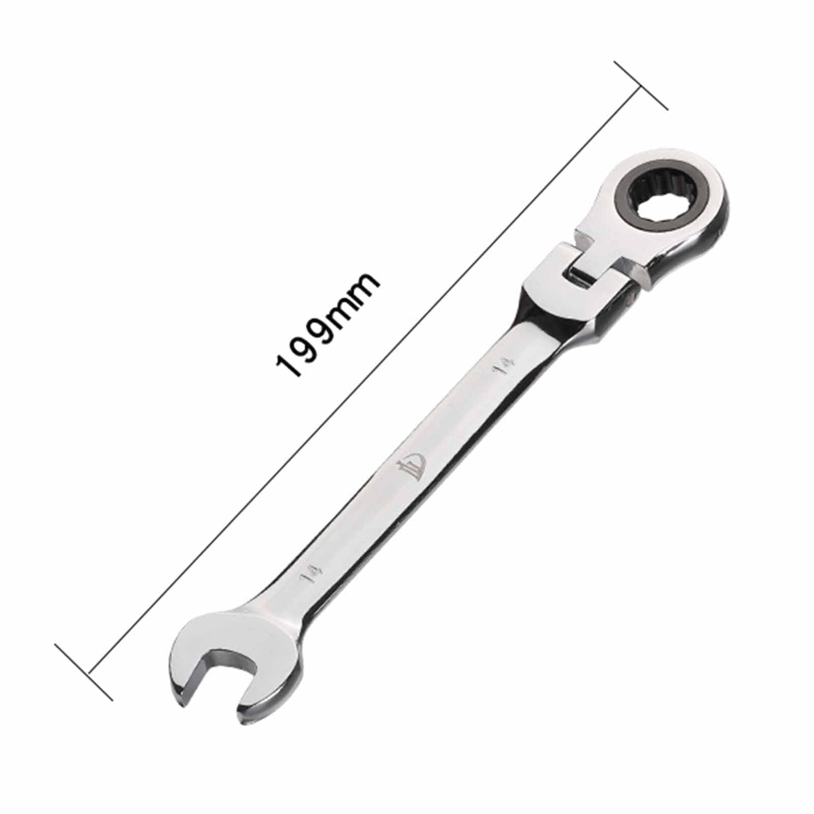 8-19mm Flexible Adjustable Head Gear Ring Ratchet Action Wrench Spanner Set 8-19Mm 72 Tooth for Vehicle Maintenance - Image 5