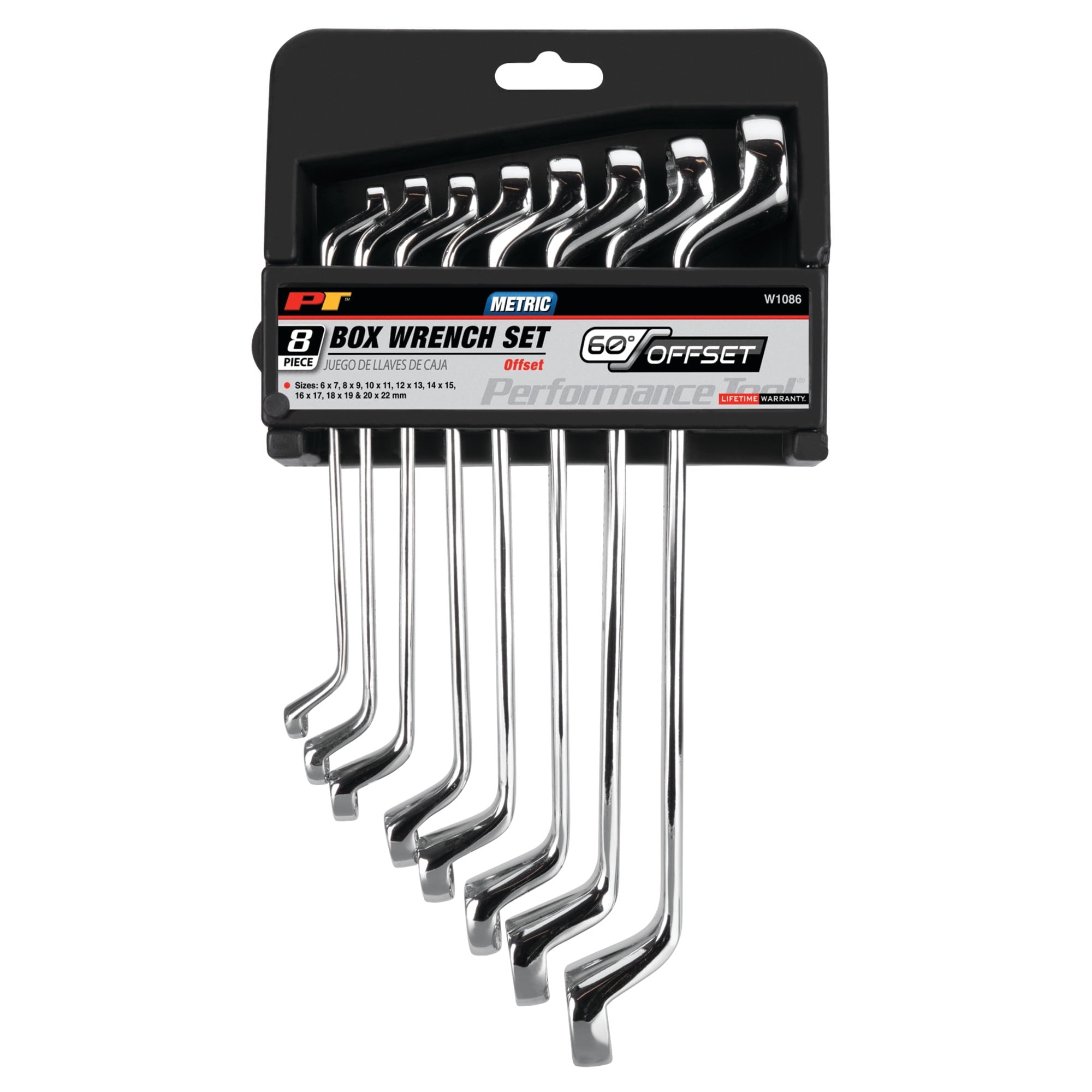 W1086 8Pc Offset Metric Box Wrench Set - Heavy-Duty Chrome Vanadium Steel Construction for Efficient Mechanics and DI... - Image 3