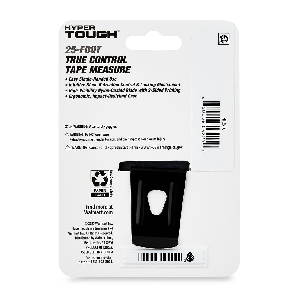 Hyper Tough 25ft. True Control Tape Measure - Image 6