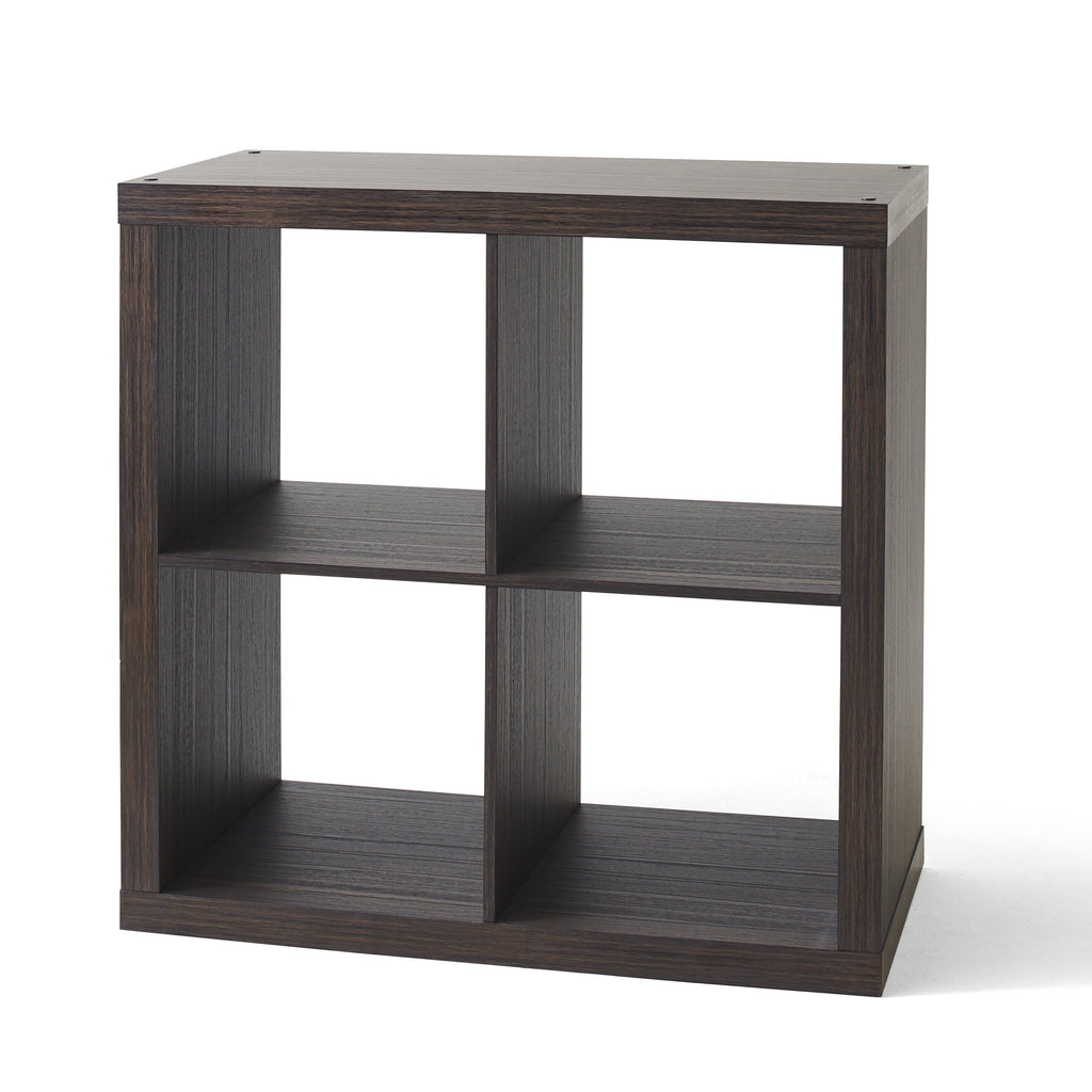 Better Homes &amp; Gardens 4 Cube Storage Organizer, White Texture