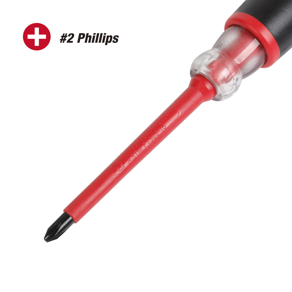 2-Pack Soft-Grip Insulated Screwdriver Set, 1/4-Inch Slotted and #2 Phillips - Image 5
