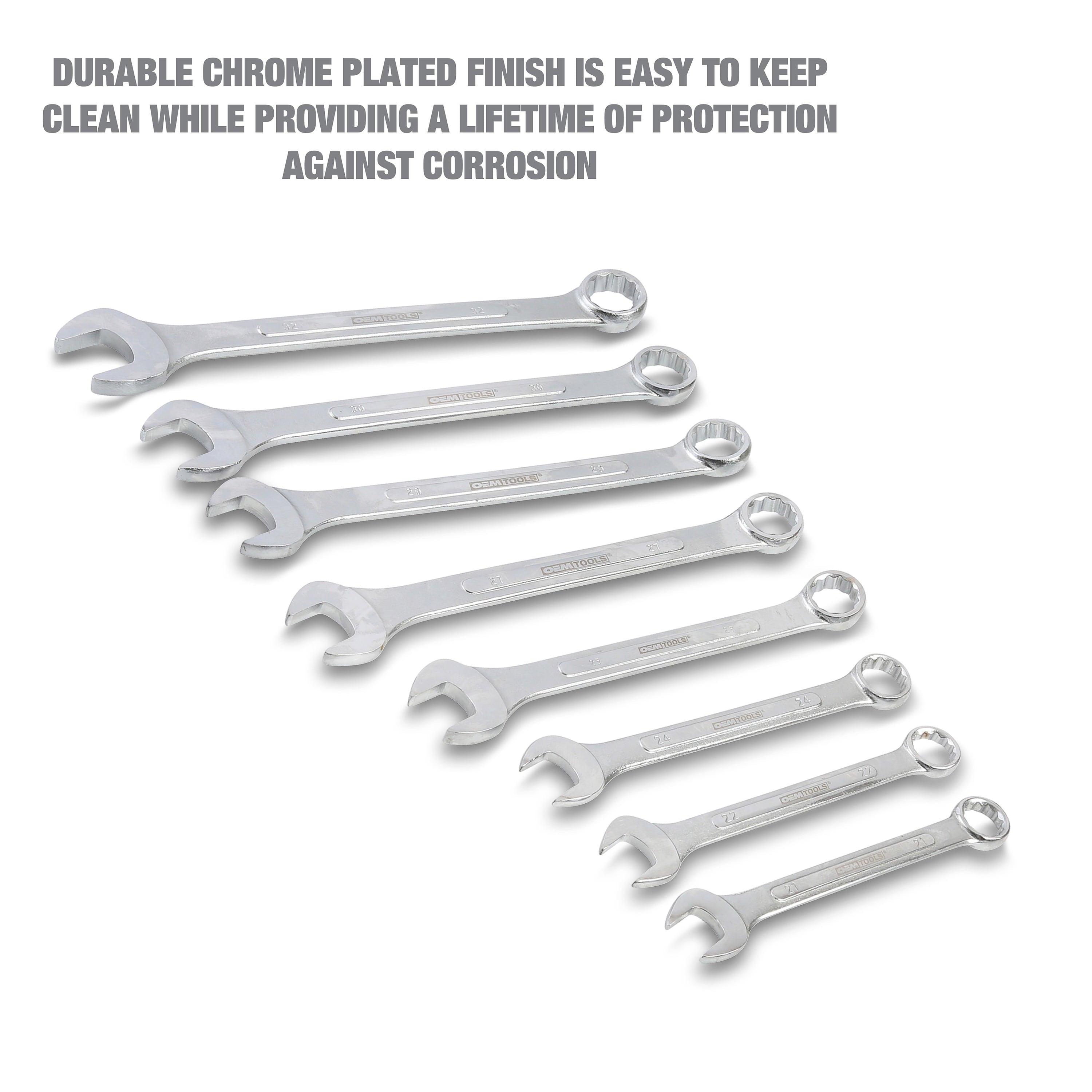 8 Piece Jumbo Combination Wrench Set (21 mm - 32 mm) - Image 4