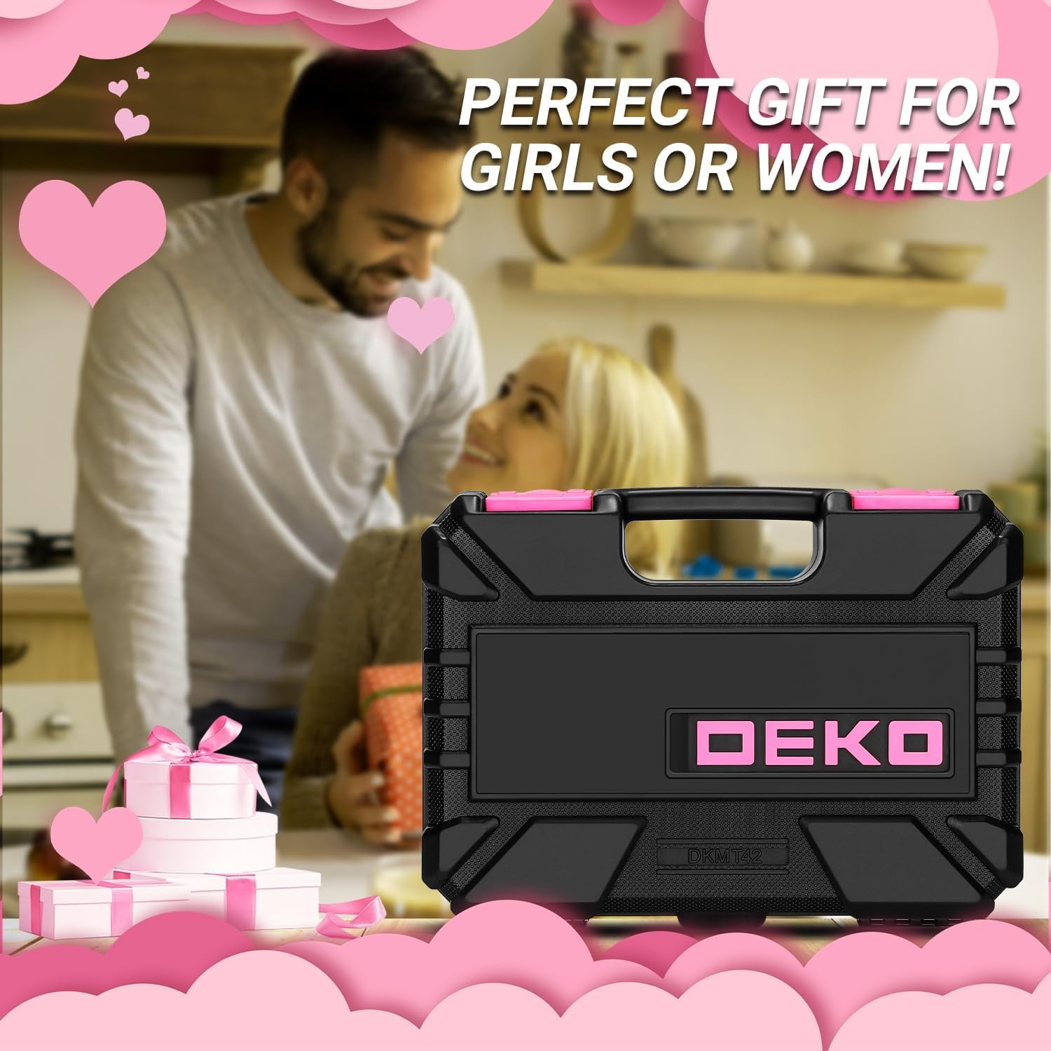Set for Women: Pink Set for Home Repair, Womens Kit for All Purpose 42 Piece - Image 4