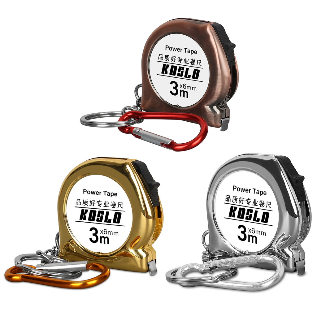 Pocket Sized Retractable Measuring Tape 3Meter Steel Scale Tape Measure Carabiner Mount Lightweight ABS Construction - Image 6